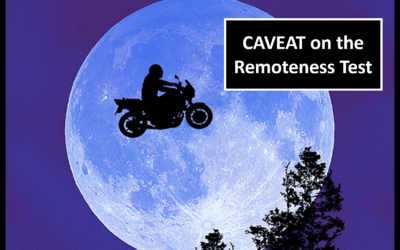 Caveat on The Remoteness Test