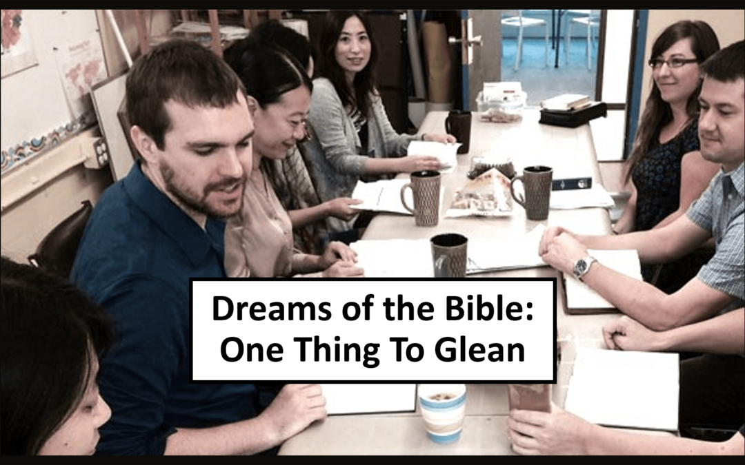 Dreams of the Bible: One Thing To Glean