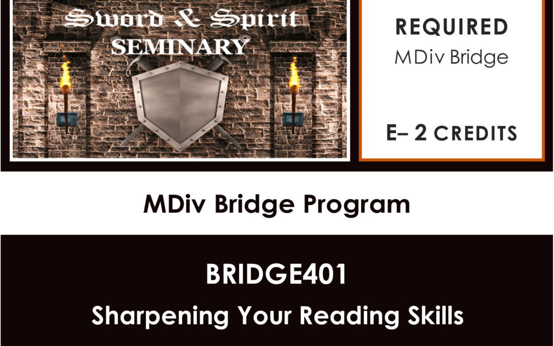 BRIDGE401‒ Sharpening Your Reading Skills: Description
